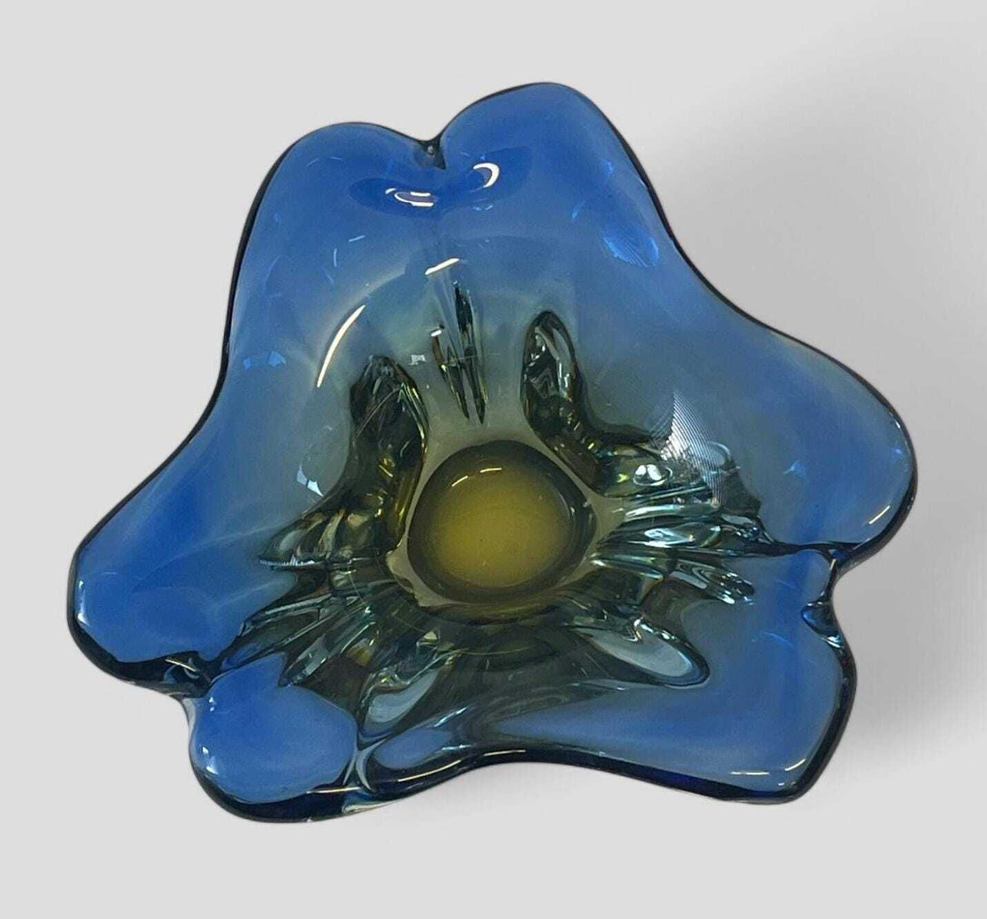 Mid Century Glass Bowl / Ashtray By Hana Machovska For Mstisov Czech Glass photo 72.0