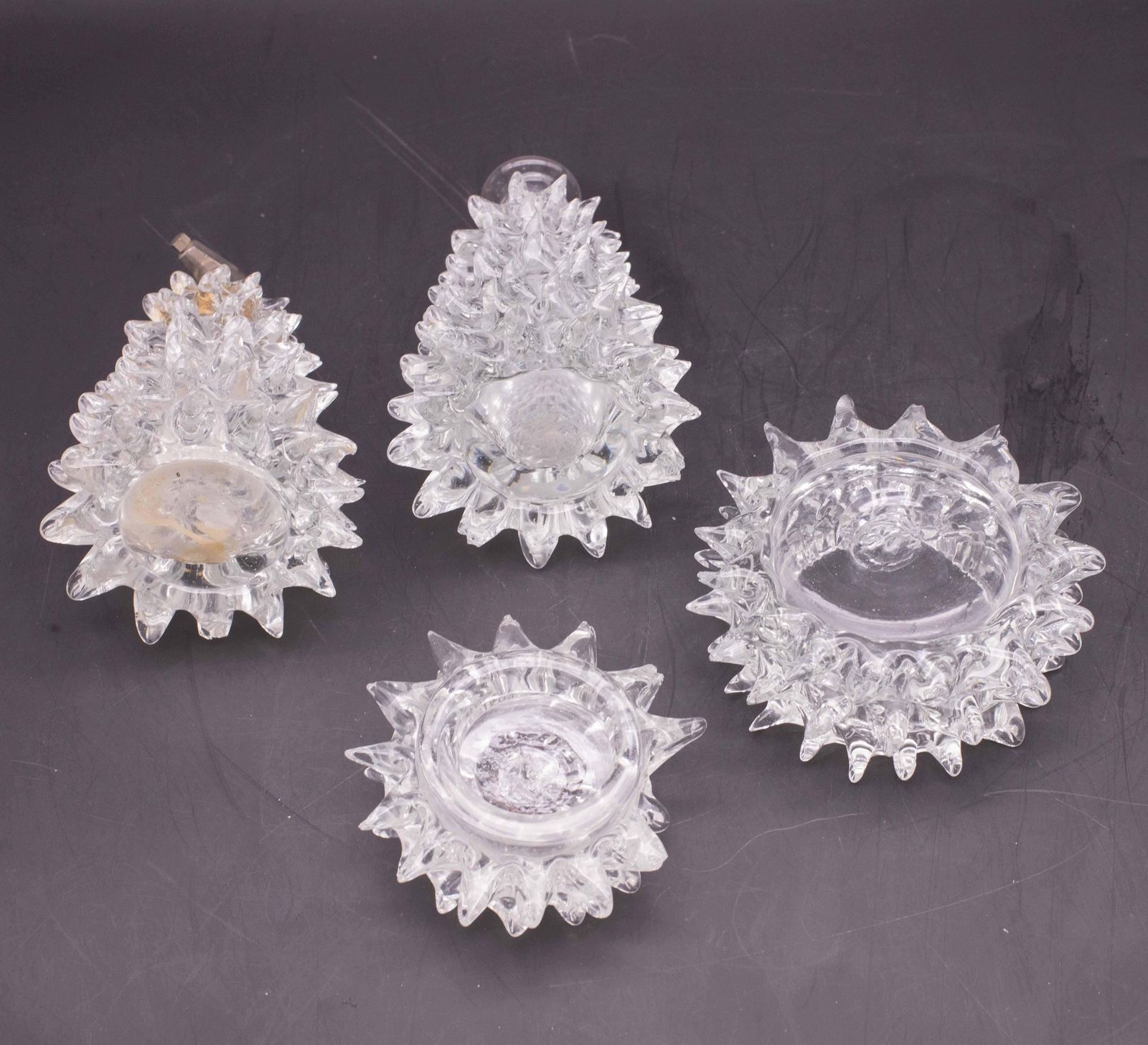 photo for sale Set Of 3 Ercole Barovier Rostrato Murano Italian Glass Vase For Barovier & Toso