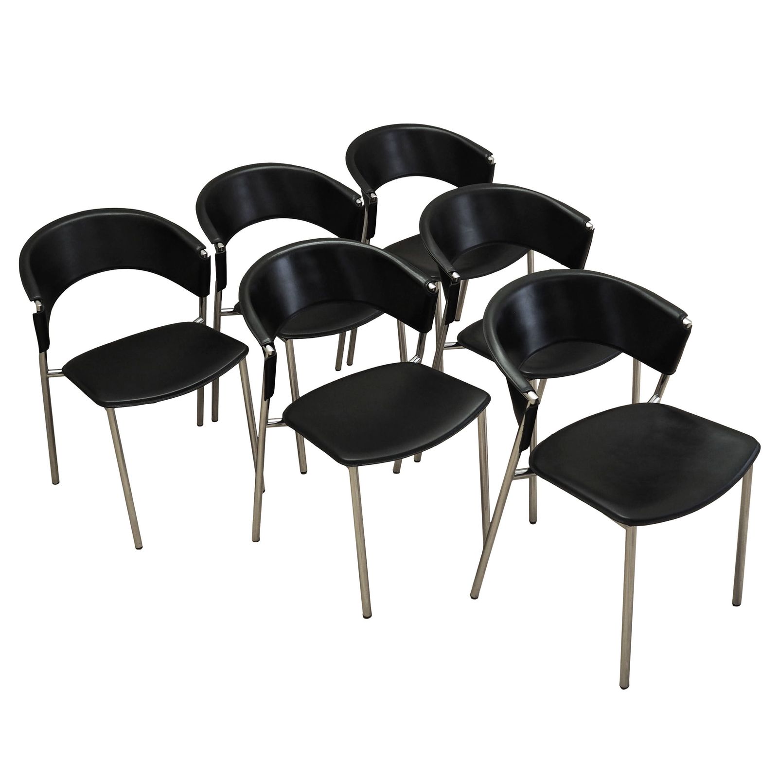 Set Van Zes Stoelen, Italiaans Design, Jaren 1980, Fabrikant: Calligaris
