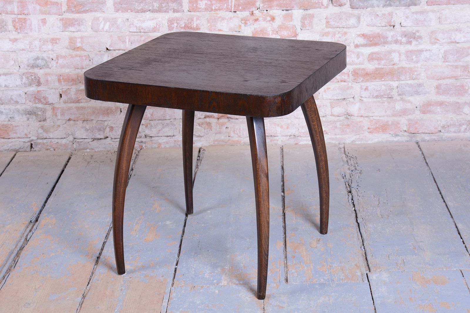 Restored Art Deco "Spider" Table, By J. Halabala, Up Závody, Oak, Czech, 1940s photo for sale
