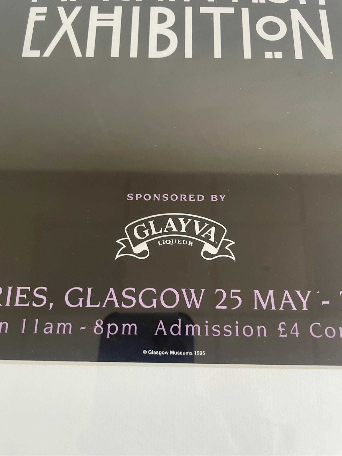 Vintage 1996 Charles Rennie Mackintosh Exhibition Poster From Mclellan Galleries Glasgow photo 120.0