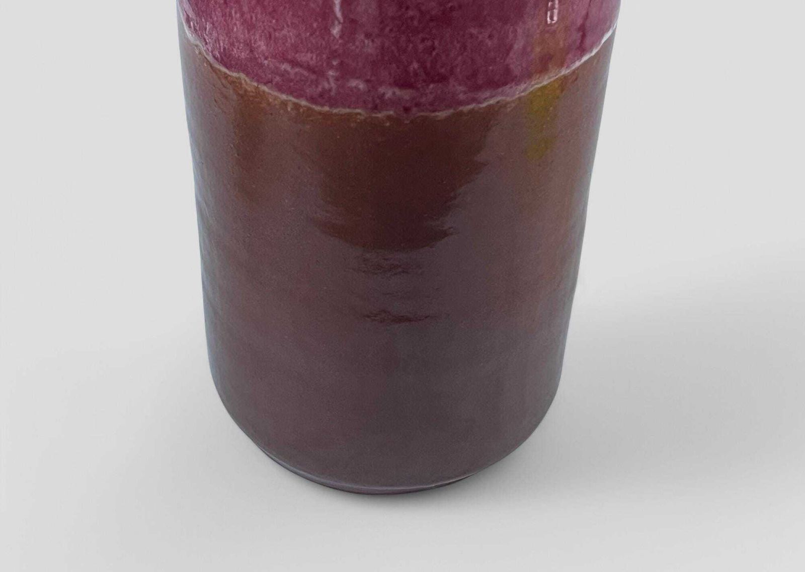 photo furniture Large Mid Century Scheurich Brown & Pink Glazed Ceramic Fat Lava West Germany Pottery Vase