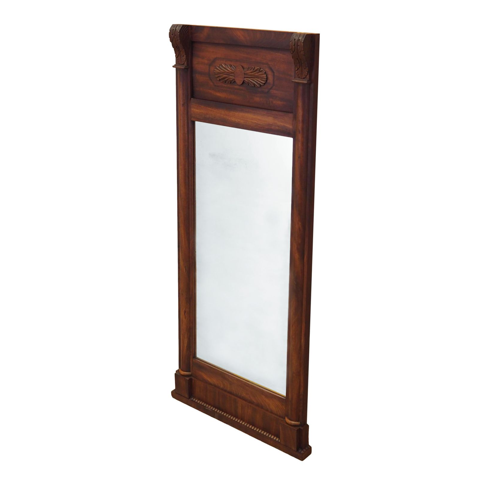 Mirror In Wooden Frame, Danish Design, 1970s, Production: Denmark