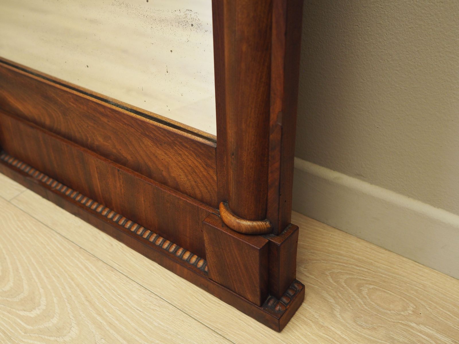 Home Decor Mirror In Wooden Frame, Danish Design, 1970s, Production: Denmark photo