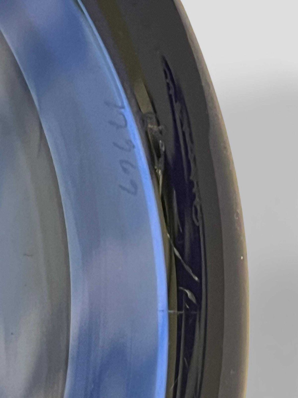 photo furniture Rare Mid Century Large Blue Glass Ashtray / Bowl 'Safir' By Per Lutken For Holmegaard Denmark
