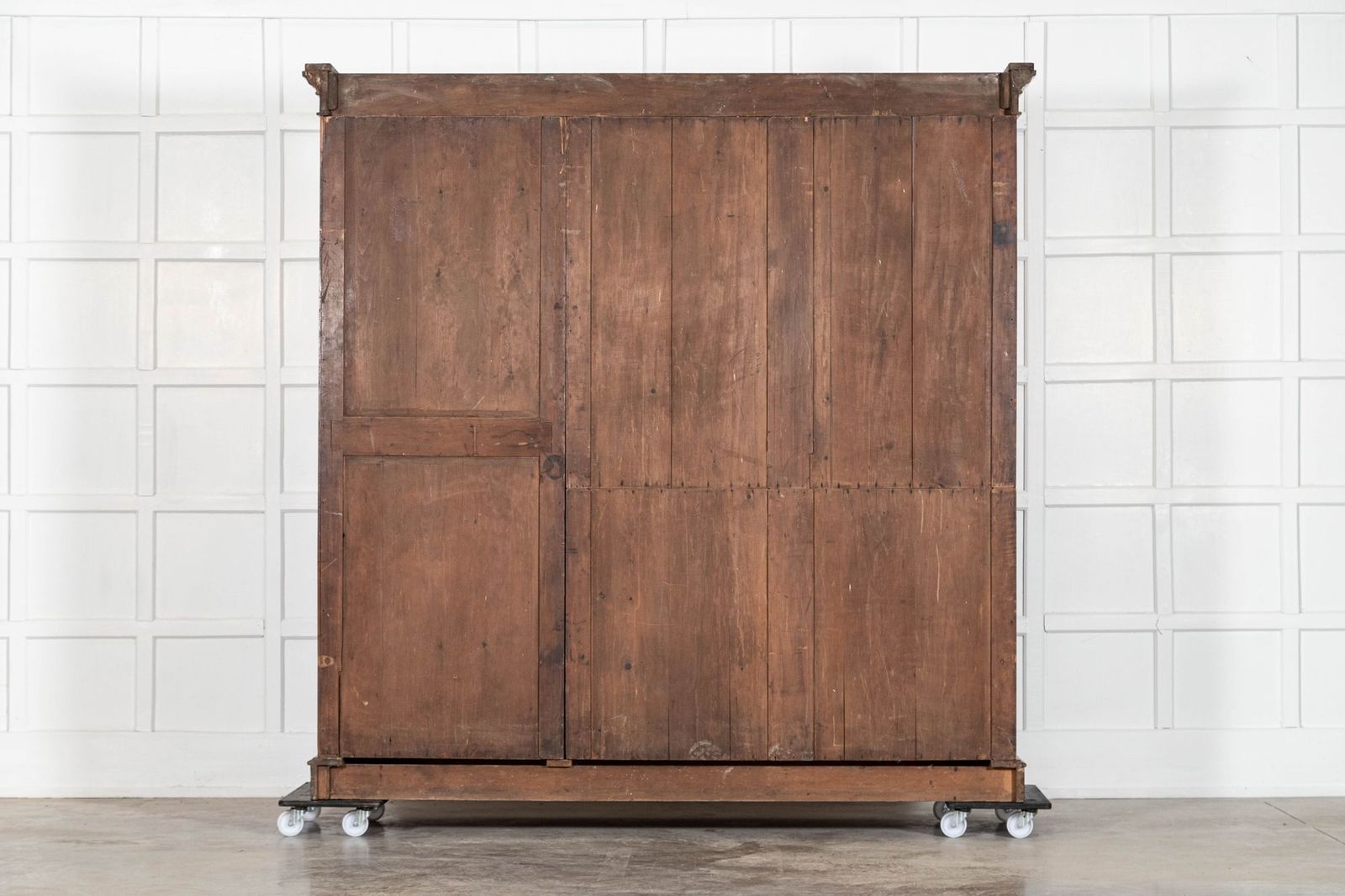 photo buy Large 19thc English Satin Birch Compactum Wardrobe