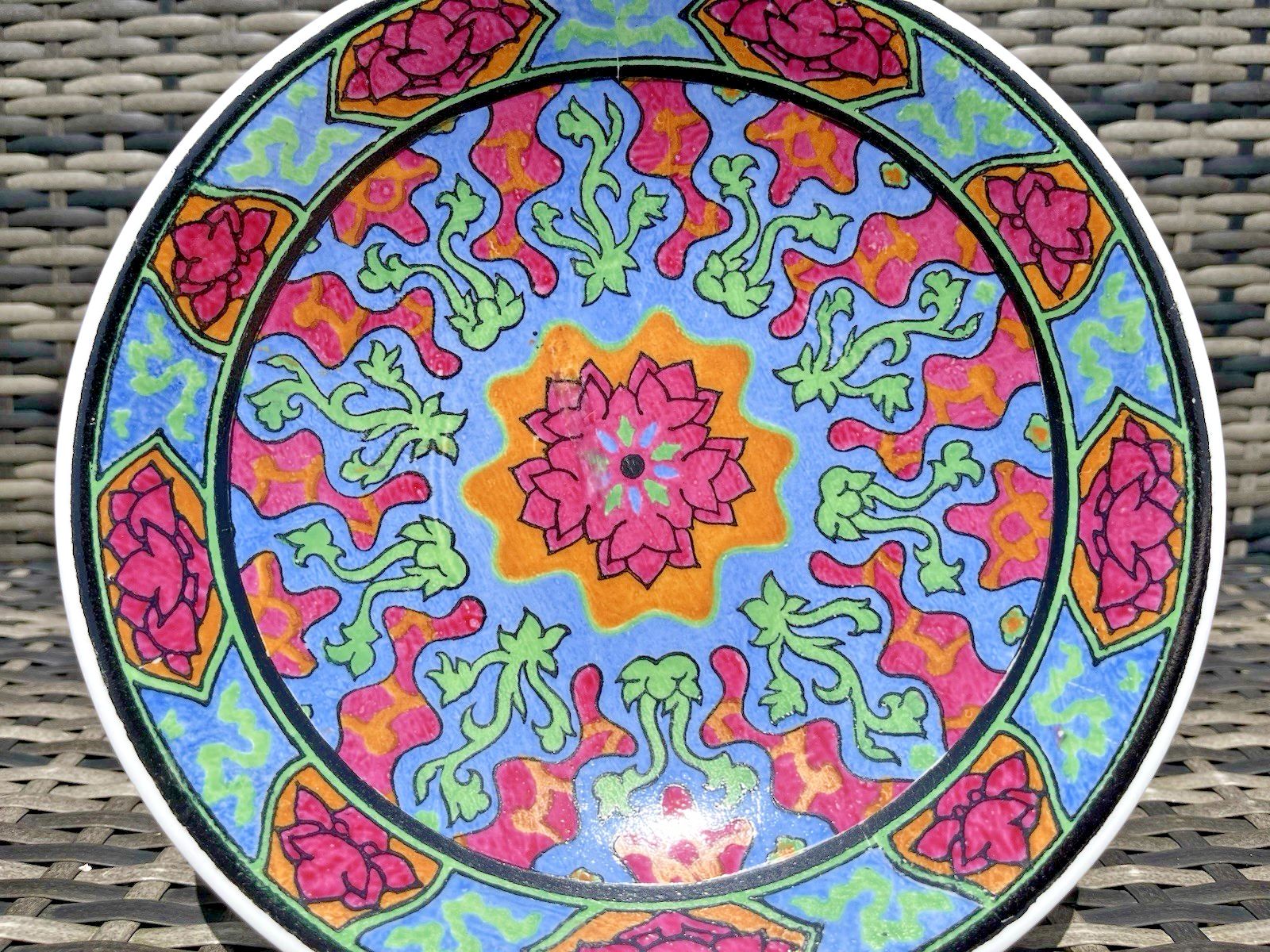 Antique Art Deco Royal Doulton Floral Rosette Iznik Geometric E Series Bowl Dish photo furniture