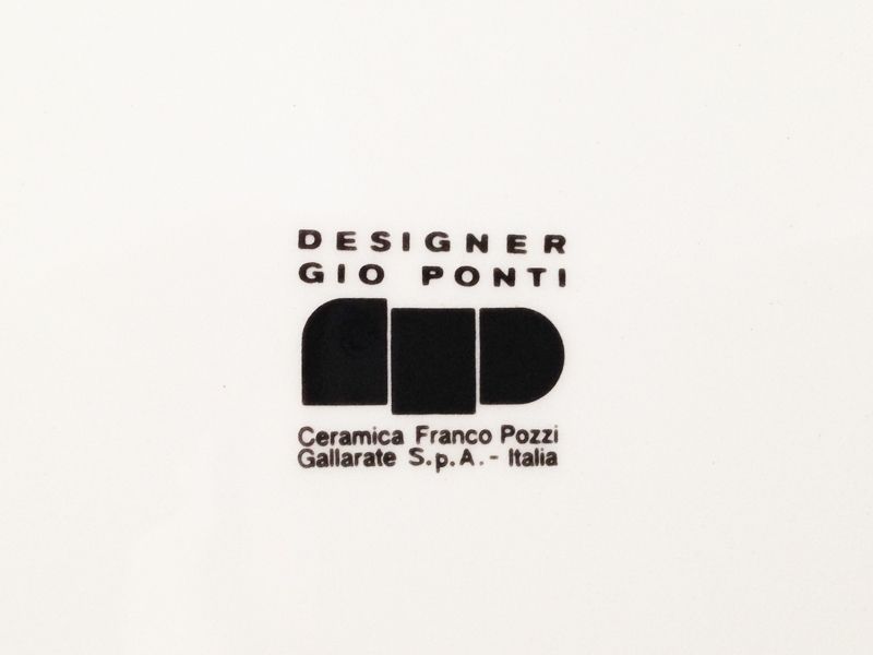Ceramic Plates By Gio Ponti For Franco Pozzi, 1960s, Set Of 2 photo vinterior