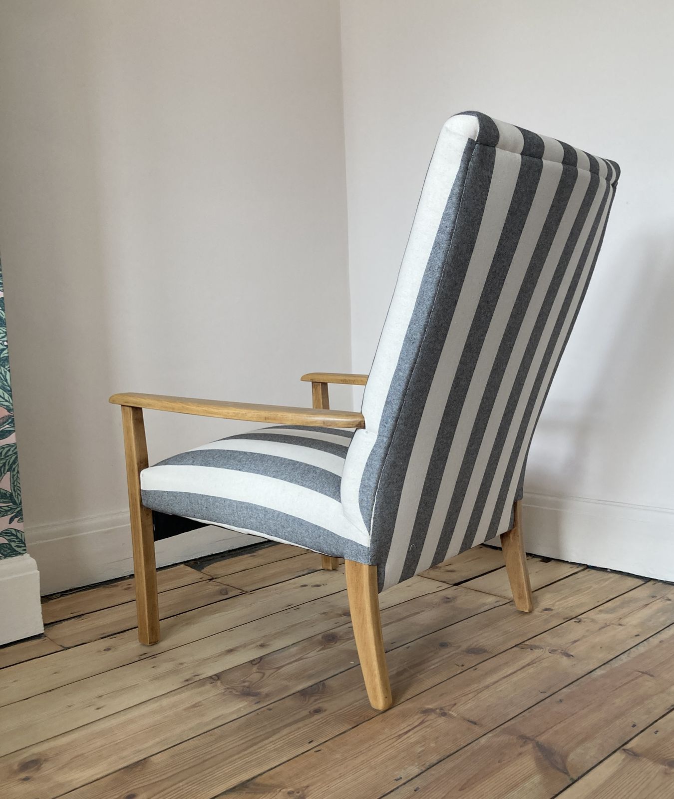 Cintique Mid Century Armchair Professionally Upholstered photo vintage