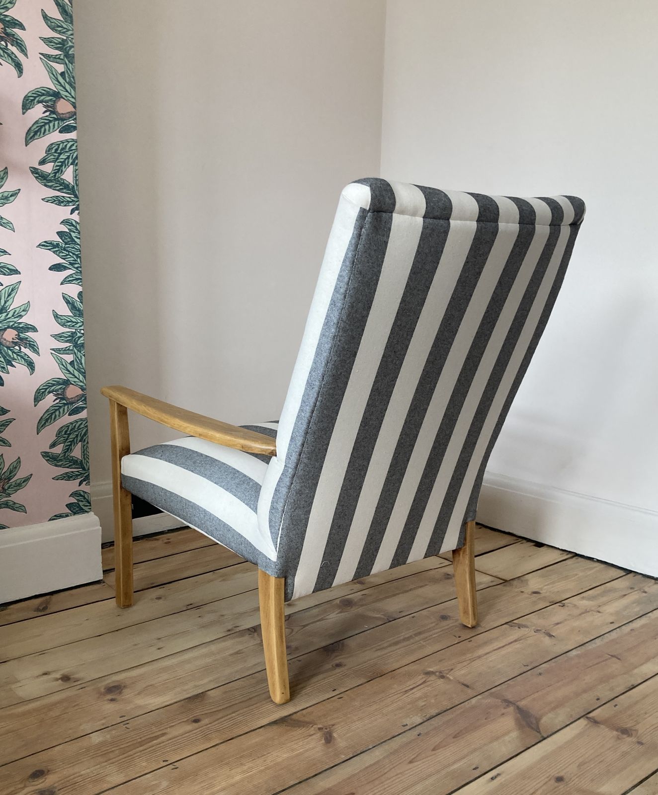 photo for sale Cintique Mid Century Armchair Professionally Upholstered