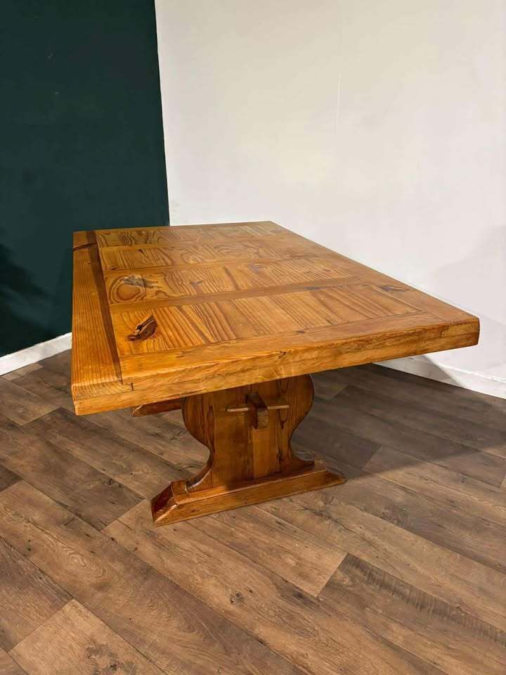 Original Mexican Pine Dining Table photo Furniture