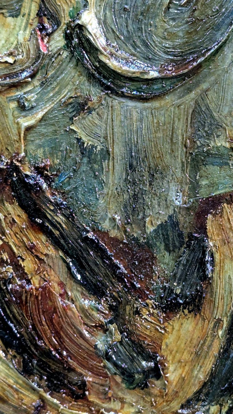 Richard Mandin – Oil On Hardboard Dated 1952, Park Scene photo Art