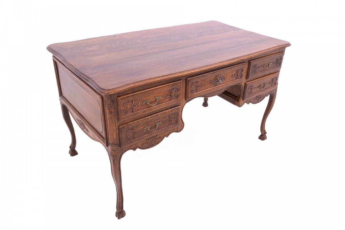 Antique Double Sided Desk, France, Around 1880. After Renovation. photo Furniture