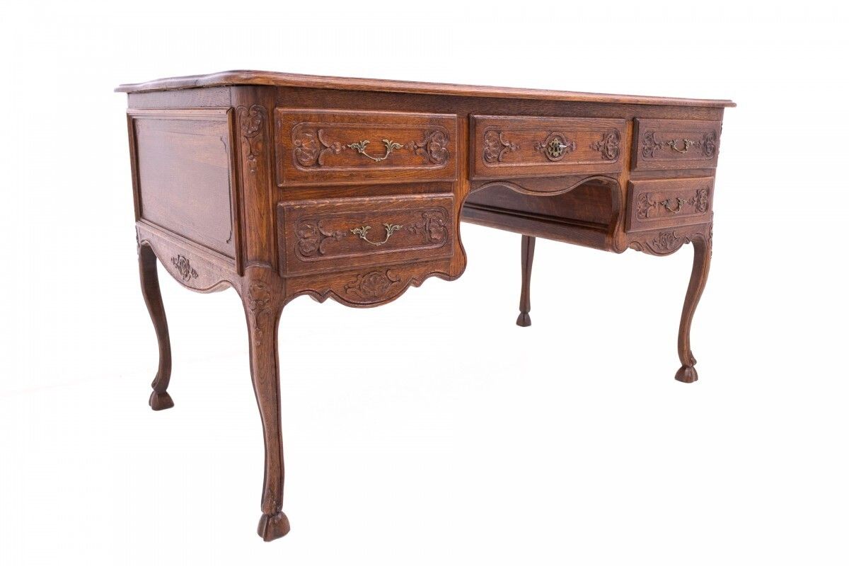 Antique Double Sided Desk, France, Around 1880. After Renovation. photo 1672.0
