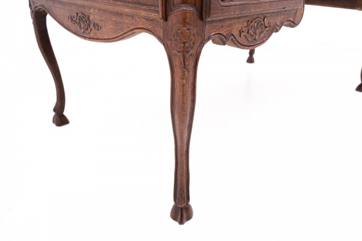 Furniture Antique Double Sided Desk, France, Around 1880. After Renovation. photo