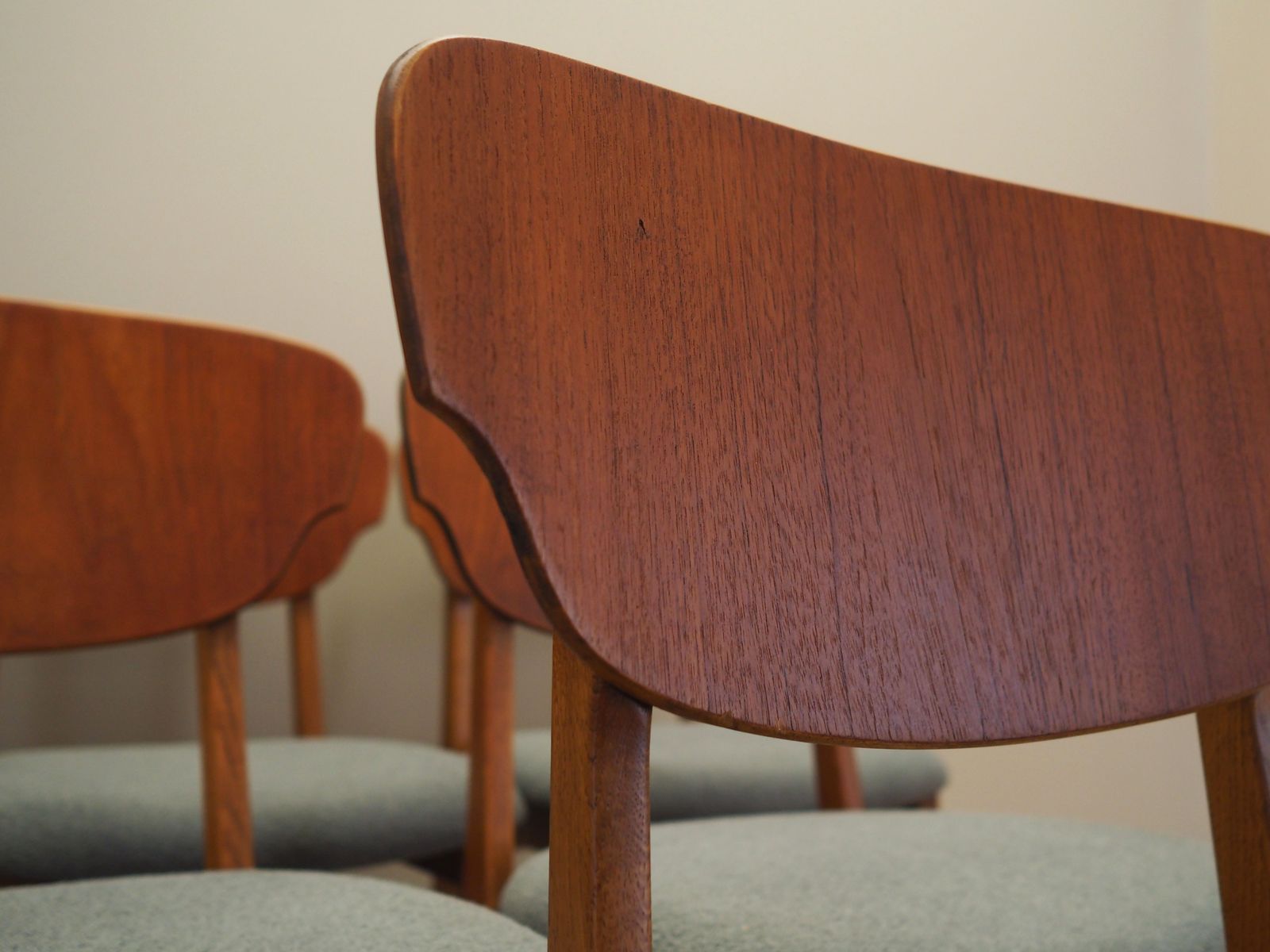 Set Of Six Teak Chairs, Danish Design, 1970s, Production: Denmark photo buy