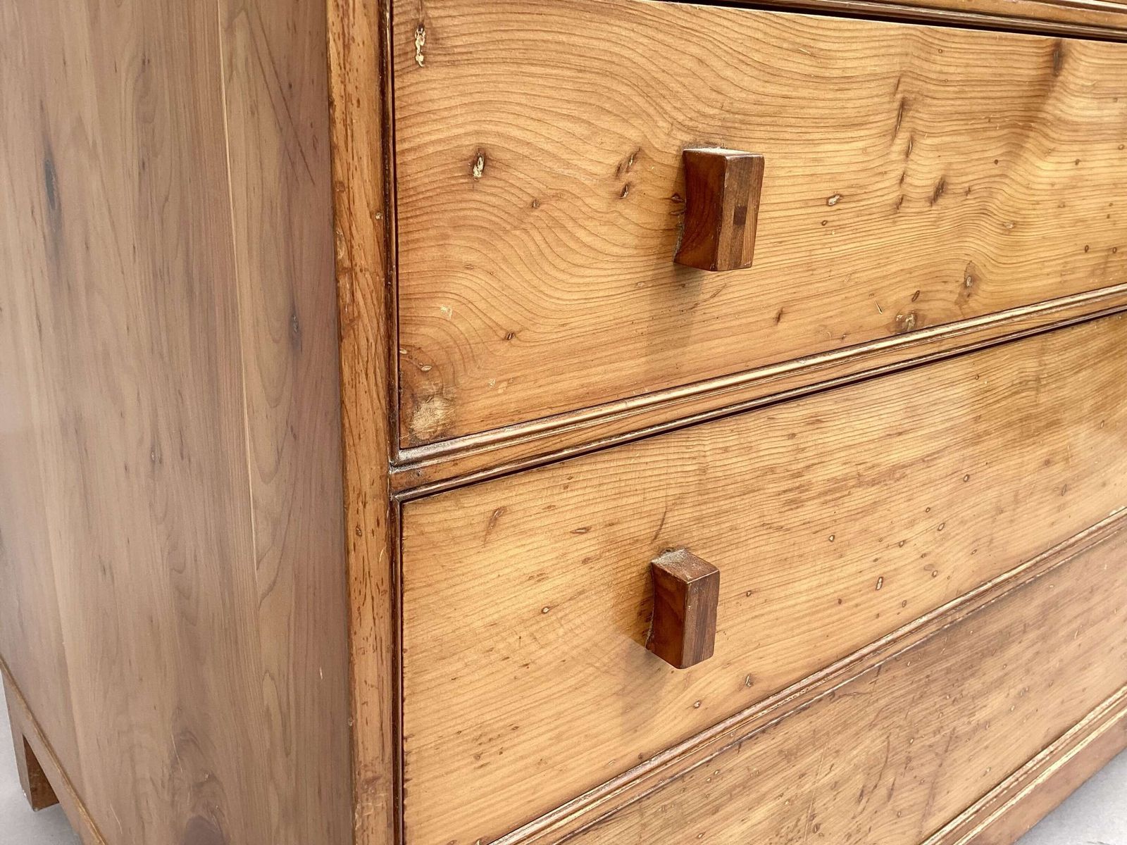 Exceptional Arts And Crafts Solid Yew Wood Chest Of Drawers photo Furniture