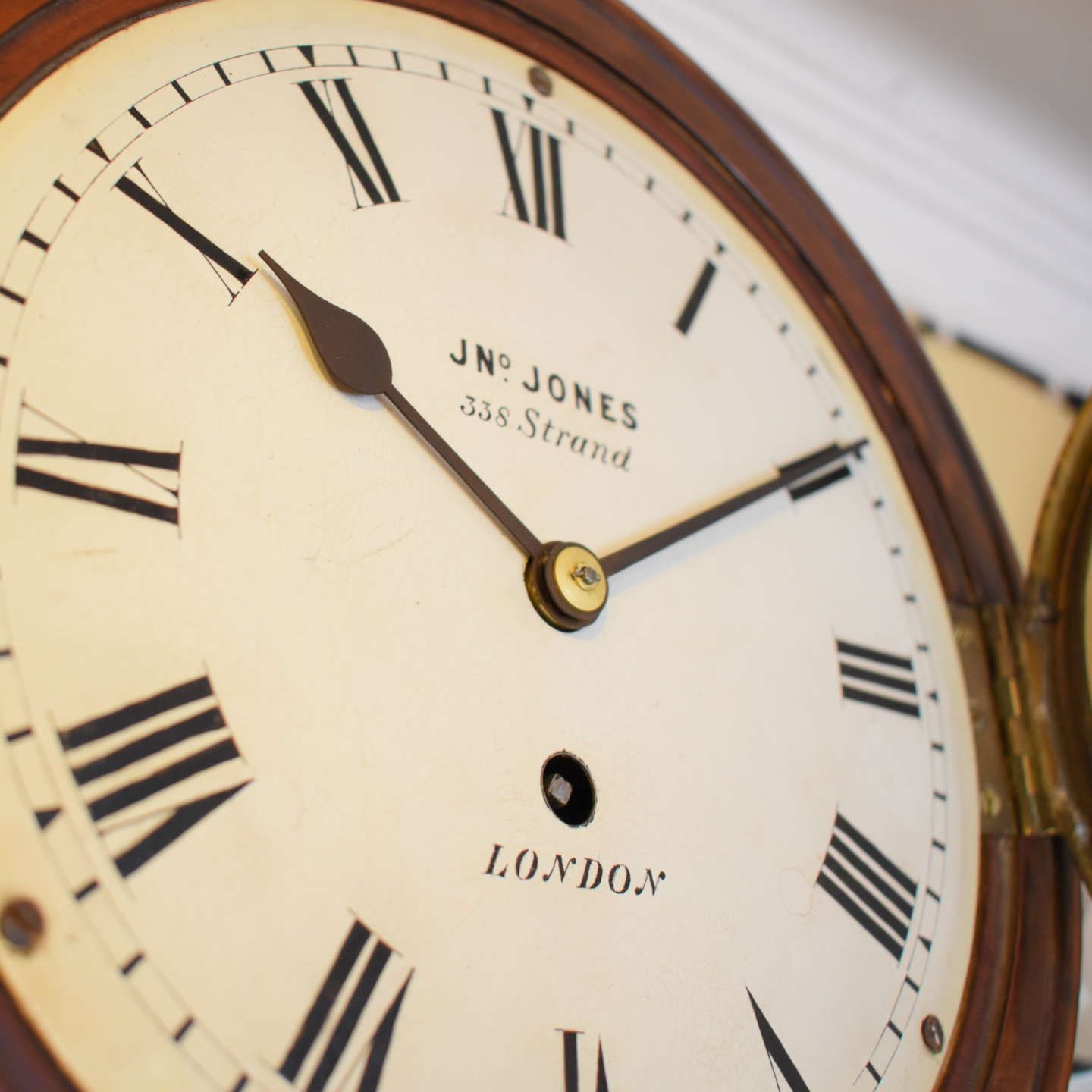 Jn Jones 8 Inch Wall Clock, 1800s photo 1995.0