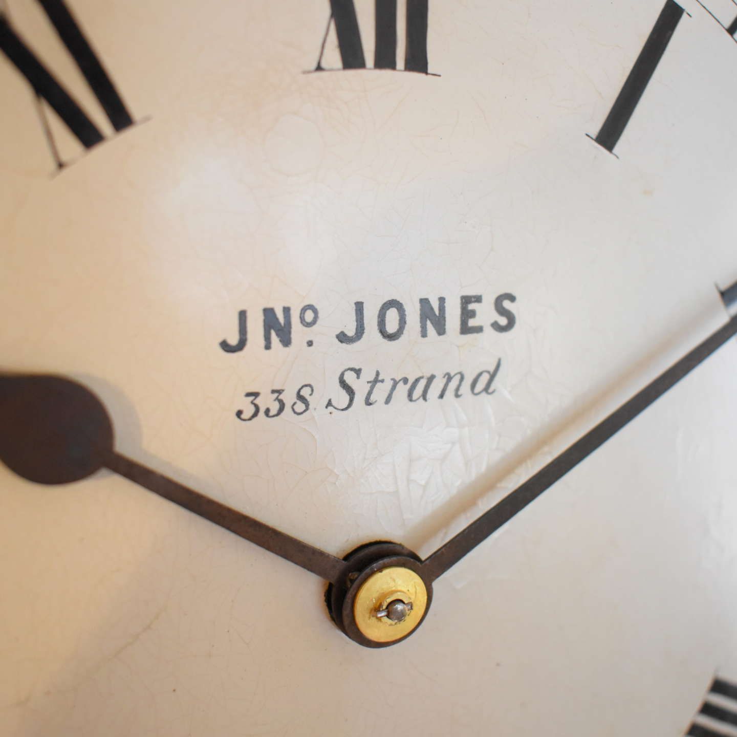 Jn Jones 8 Inch Wall Clock, 1800s photo vinterior