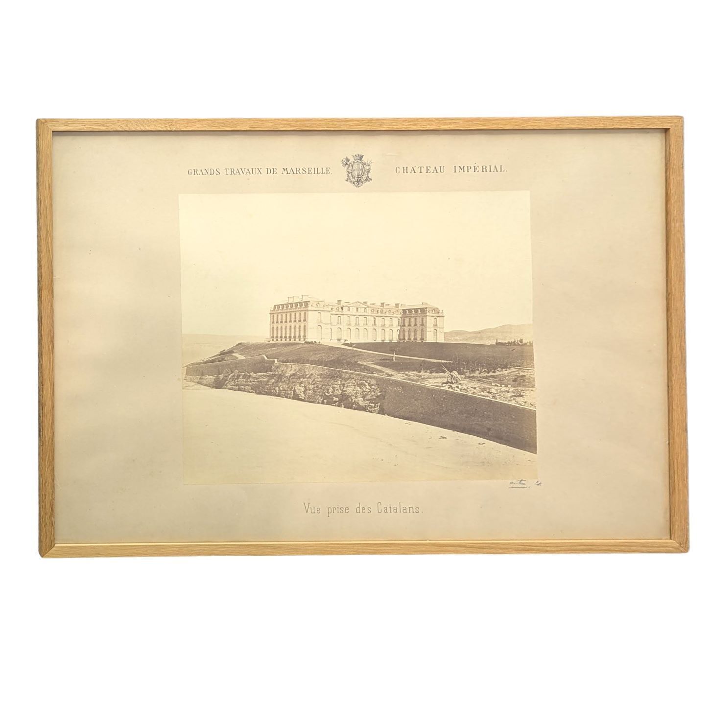 Adolphe Terris (1826–1899) Major Works Of Marseille – Imperial Castle (Palais Du Pharo) View Taken From The Catalans, Circa 1863