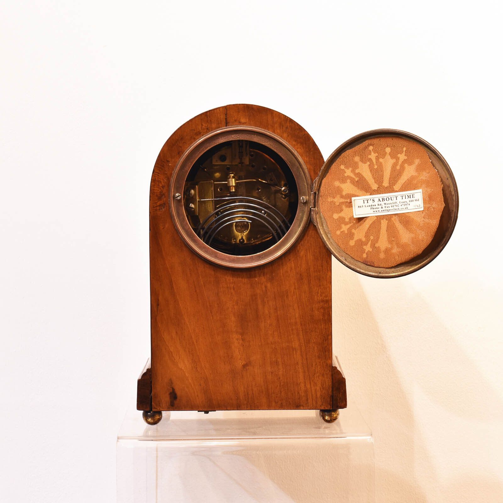Phillips Mantel Clock, 1890s, Antique photo furniture