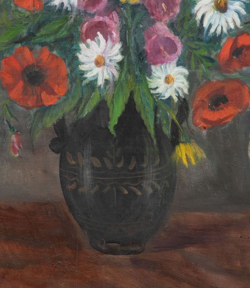 20th Century Swedish Oil On Canvas Painting photo Art