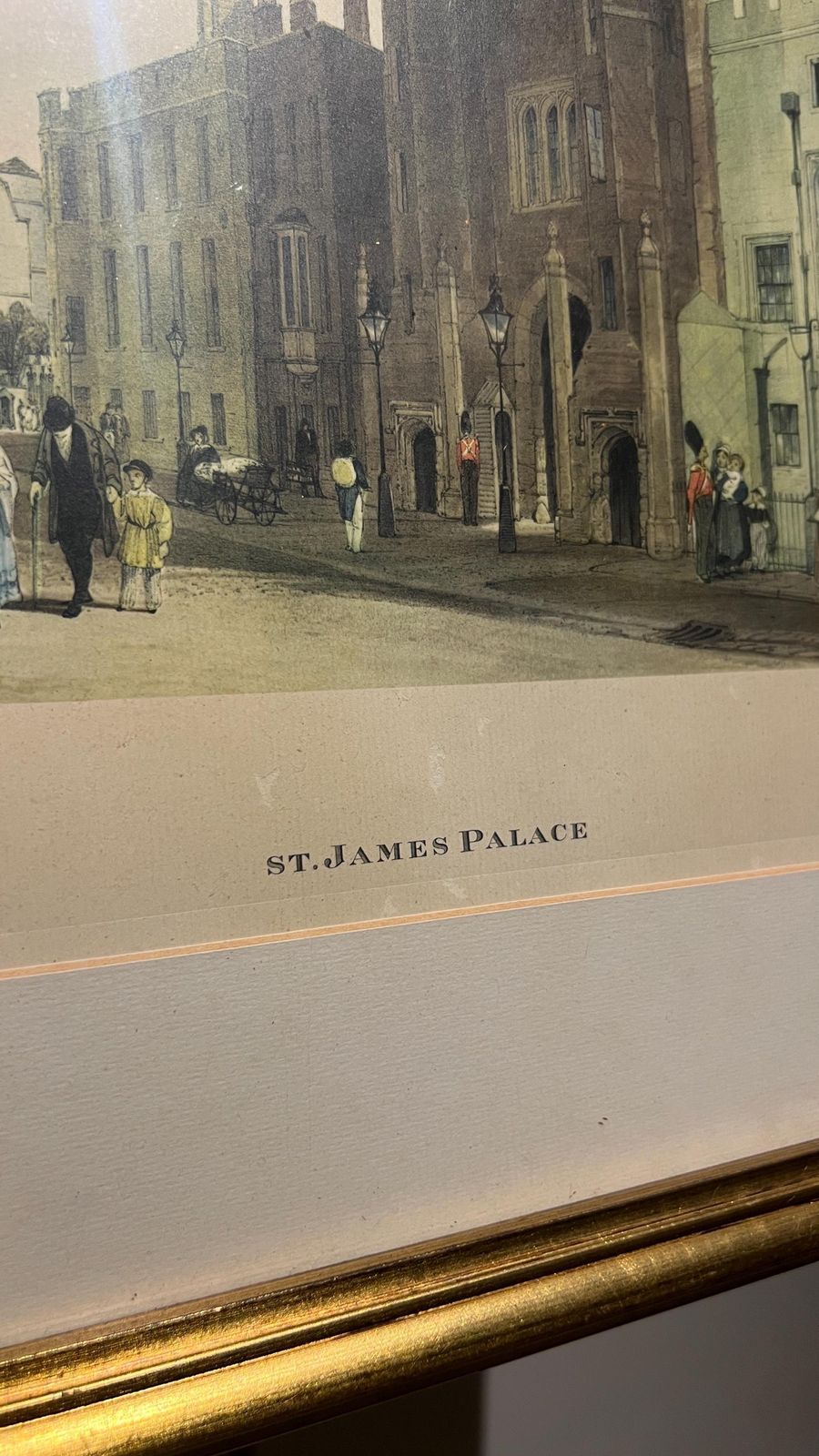 Framed Reproduction Of Thomas Shotter Boys’s St. James’s Palace Lithograph photo for sale