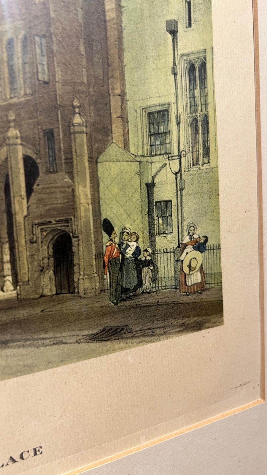 Framed Reproduction Of Thomas Shotter Boys’s St. James’s Palace Lithograph photo Art