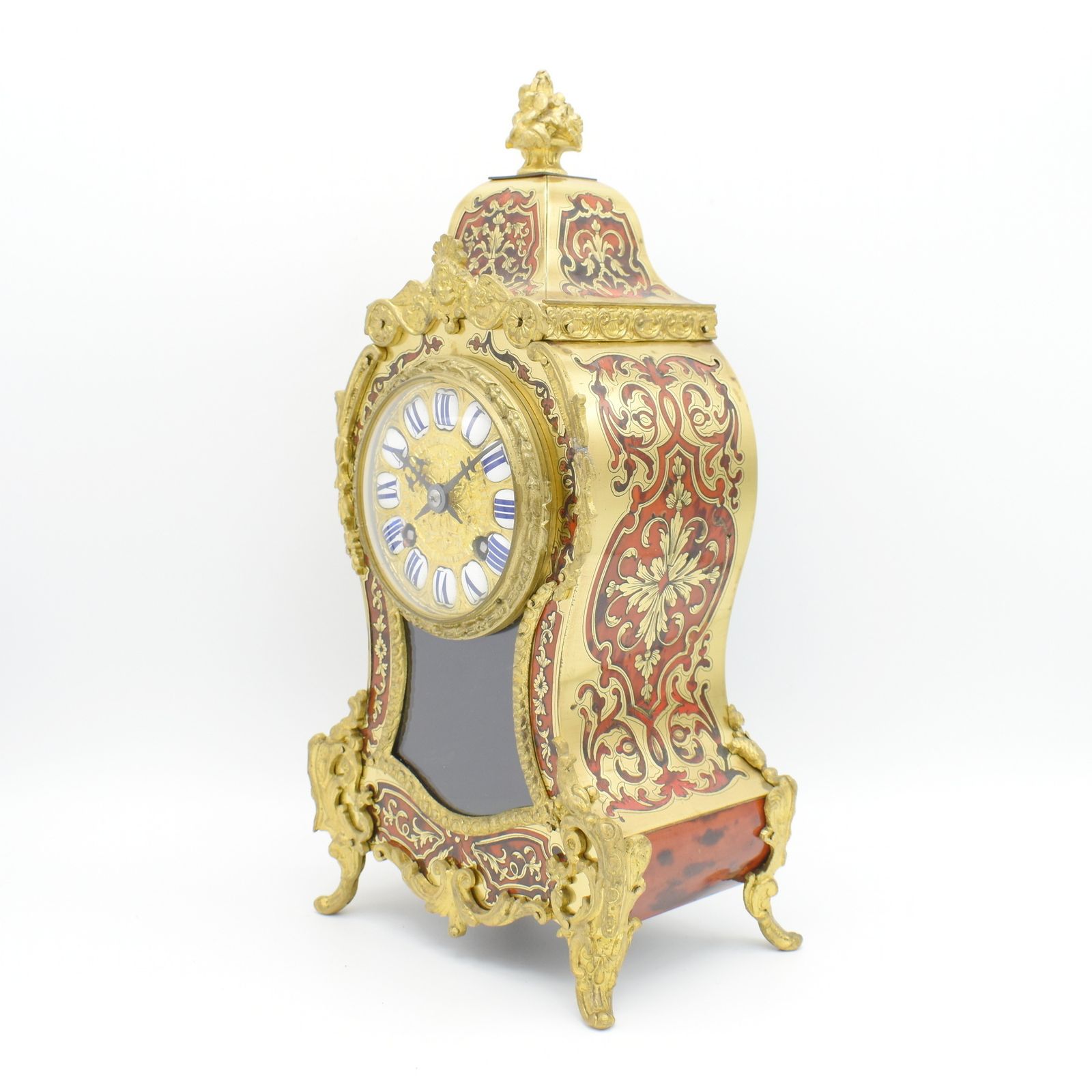Classic French Boulle Clock With Rare Bracket photo vintage
