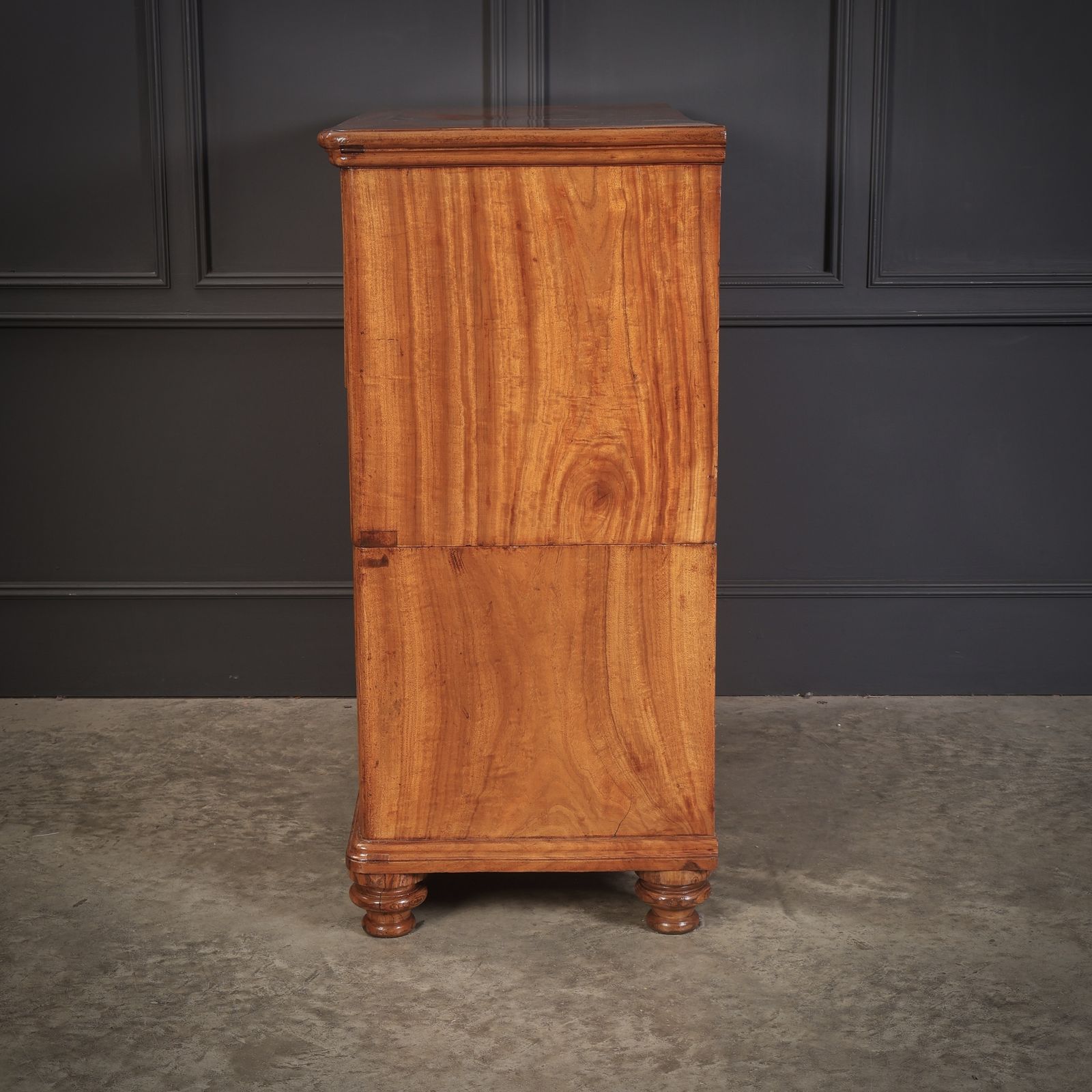 Camphor Wood Military Campaign Secretaire Chest photo vinterior