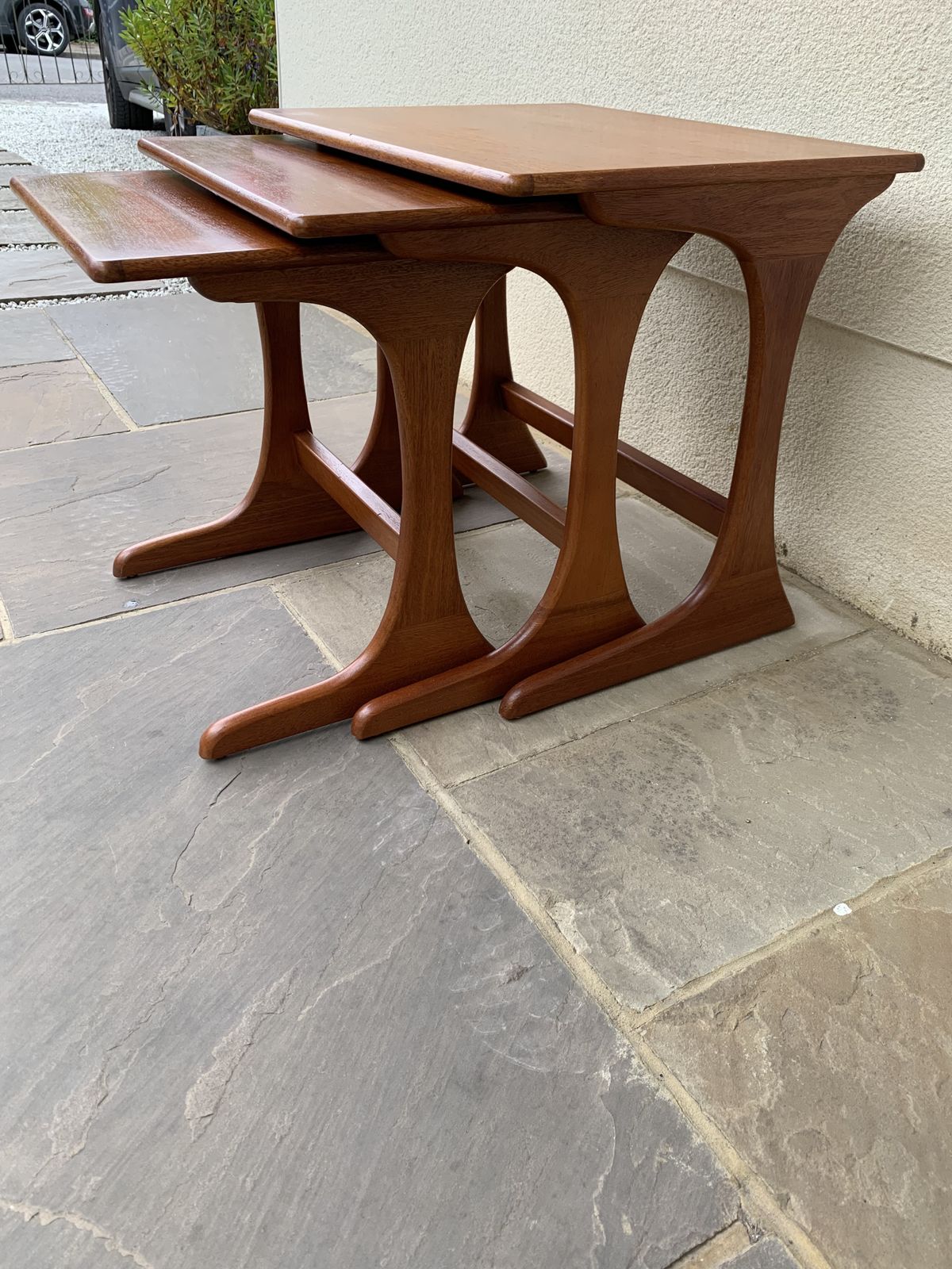 G Plan Kofod Larsen Nest Of 3 Teak Tables C1960s photo for sale
