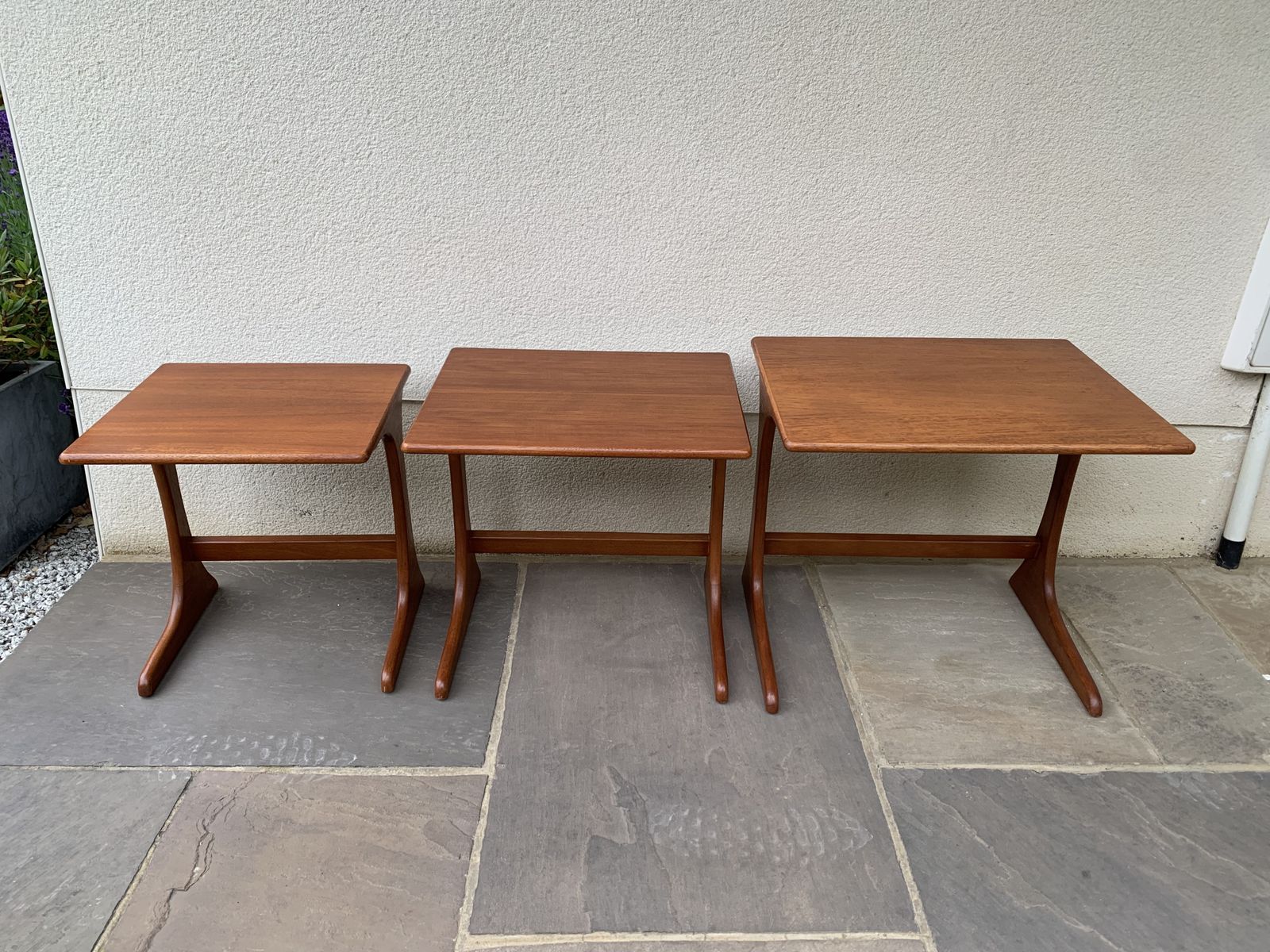 G Plan Kofod Larsen Nest Of 3 Teak Tables C1960s