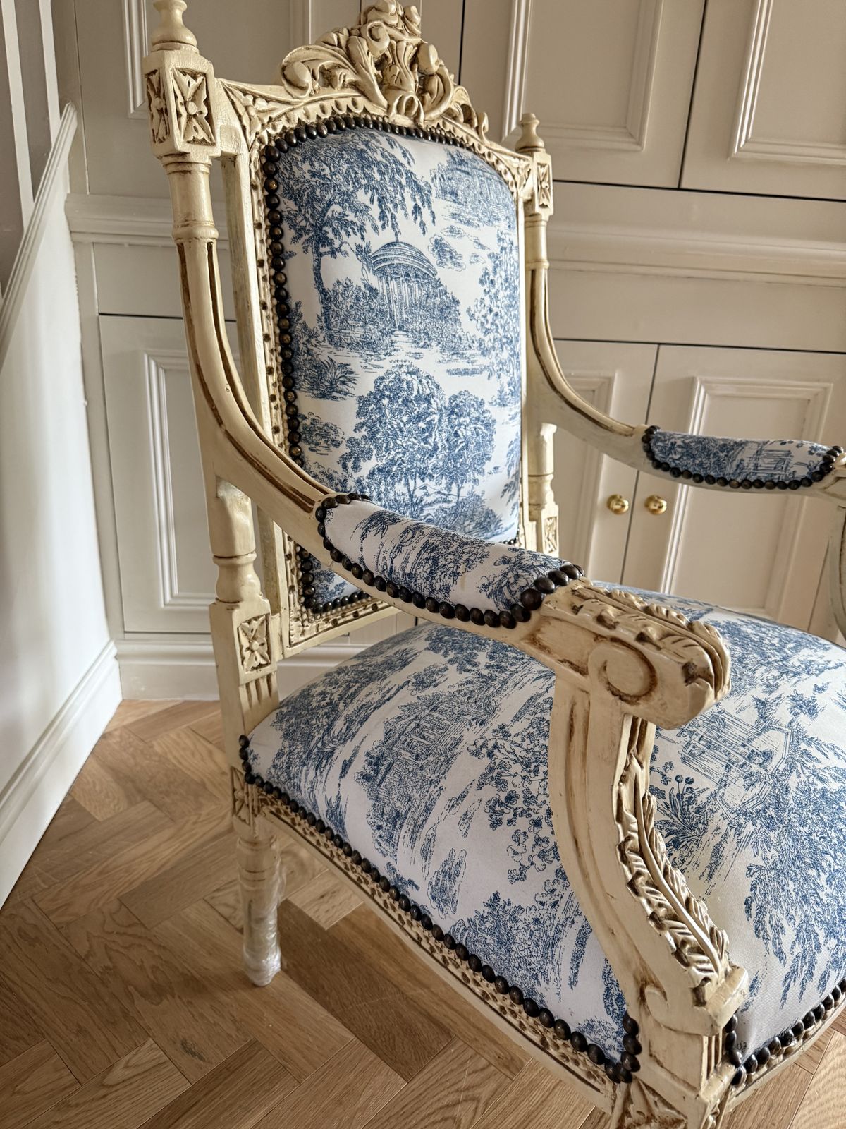 Beautiful French Empire Style Bedroom Chair photo furniture