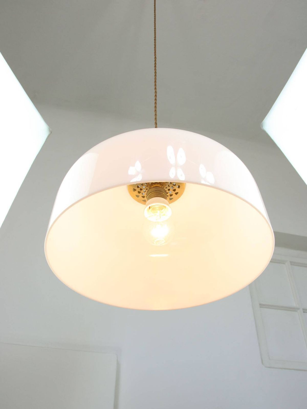 Medusa Pendant By Luigi Massoni For Guzzini In Brass And Plexiglass, 1970s photo buy