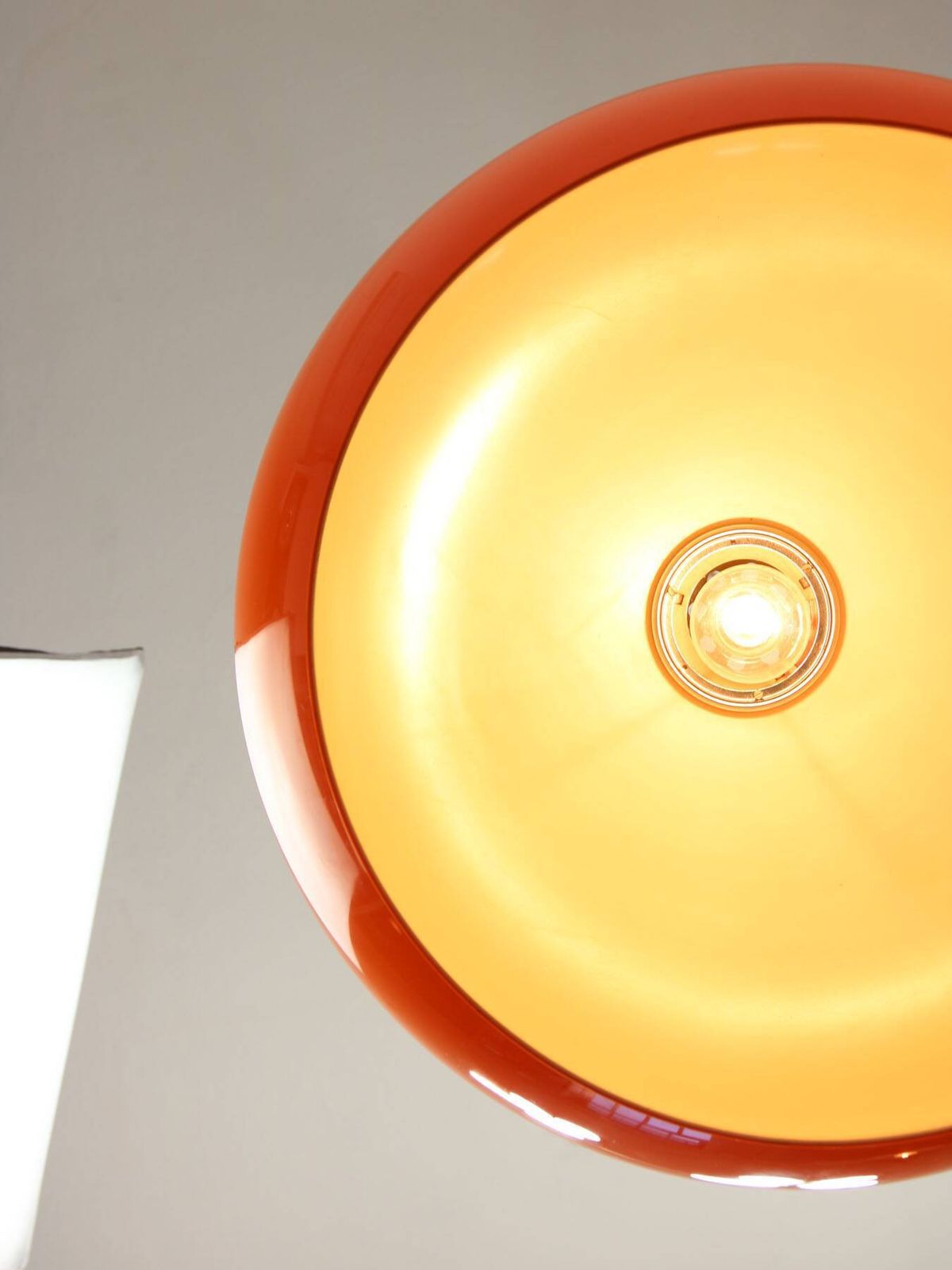 Giant Orange Space Age Pendant Light By Guzzini, 1970s photo furniture