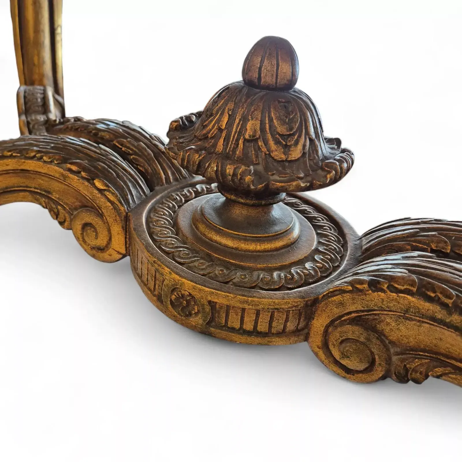 photo furniture Louis XV Style Middle Table In Gilded Wood And Marble   19th Century
