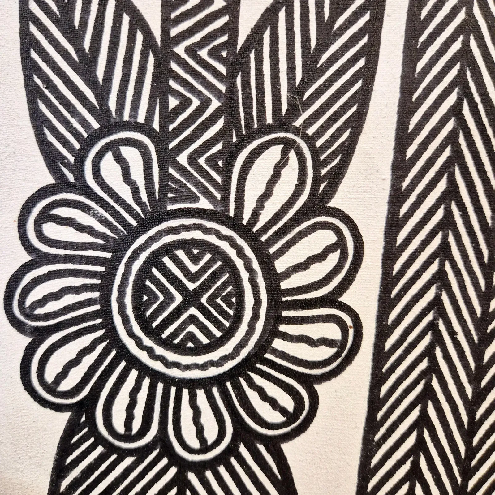 photo for sale Birds Of Paradise, John Kauage, Acrylic On Canvas, Papua New Guinea, 2013