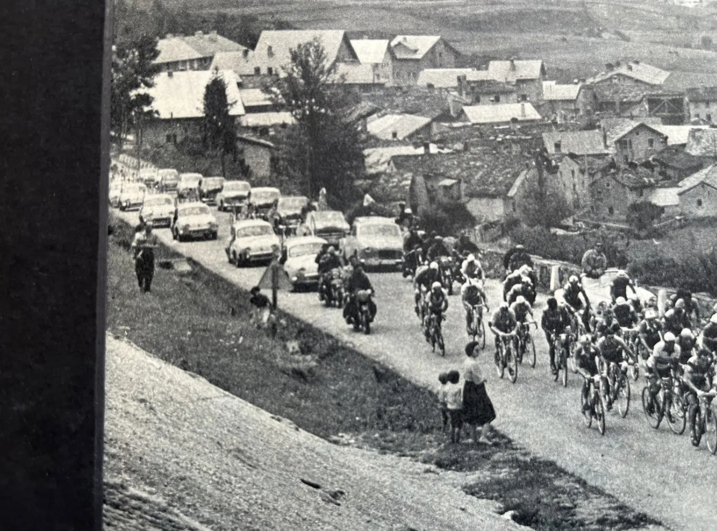 Tour De France Vintage Print   Alps Grand St Bernard C1958 photo furniture