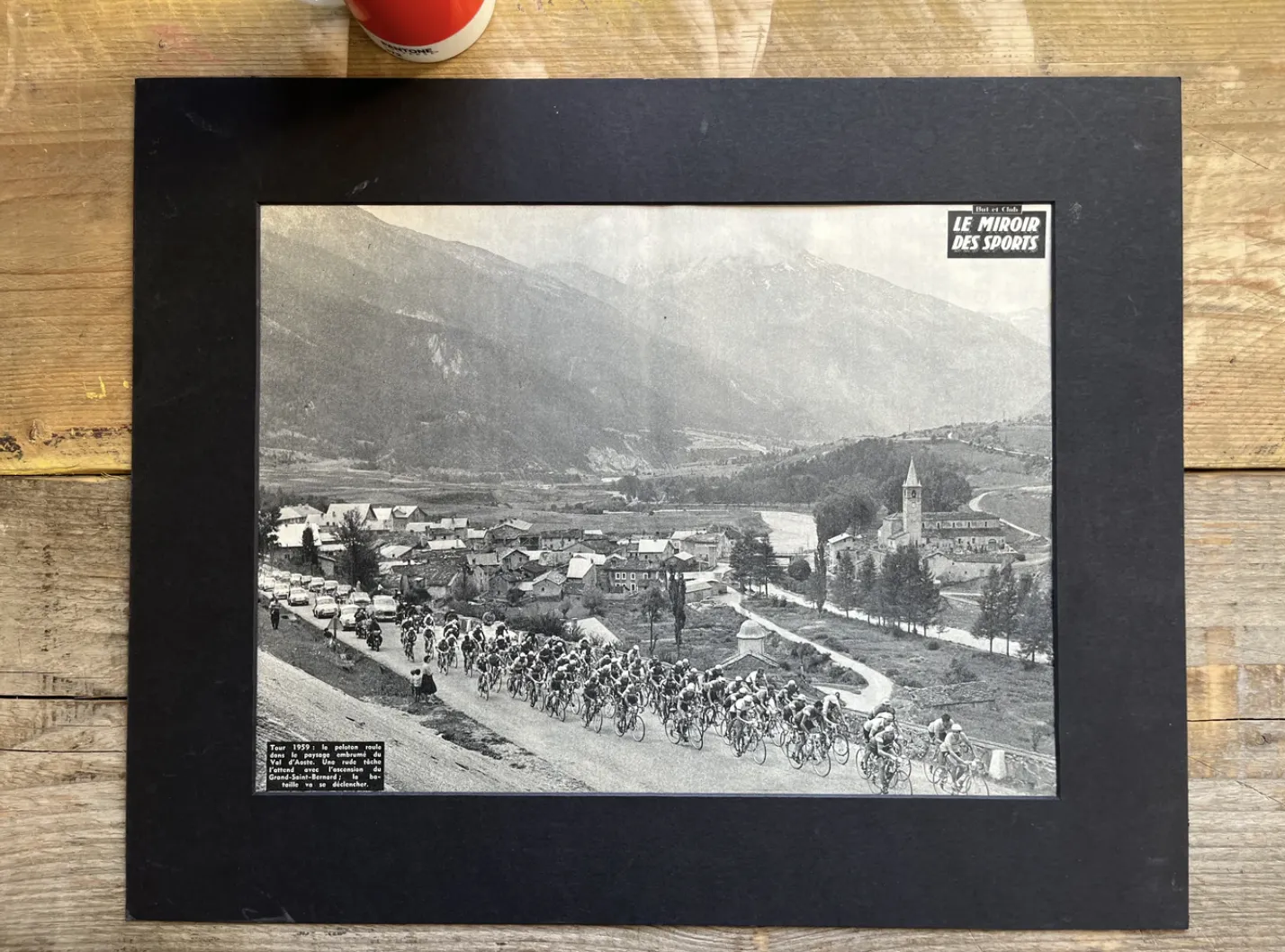 Tour De France Vintage Print   Alps Grand St Bernard C1958 photo Art