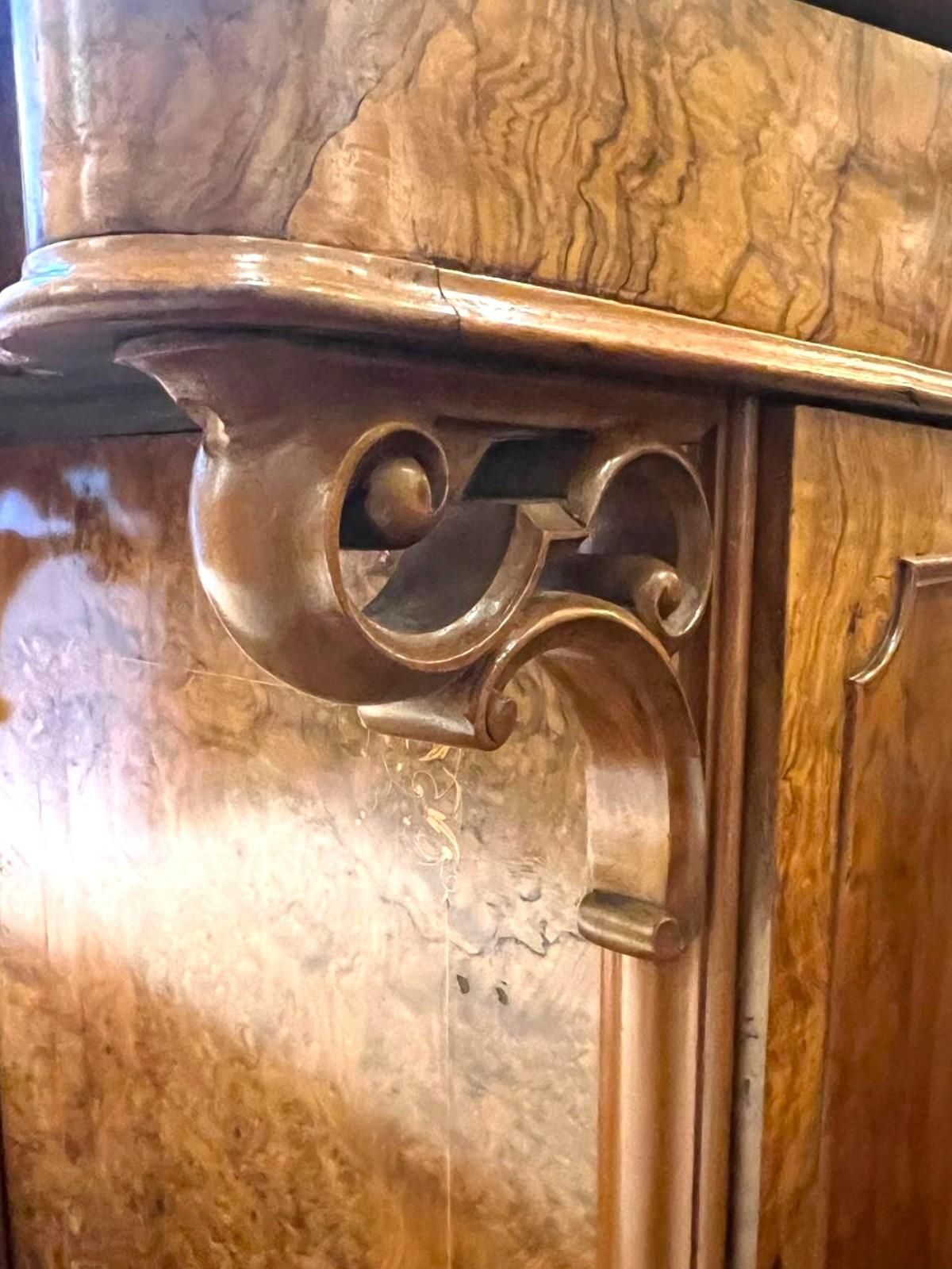 Davenport Mid Victorian Burr Walnut And Marquetry Desk, 19th Century, Circa 1860 photo for sale
