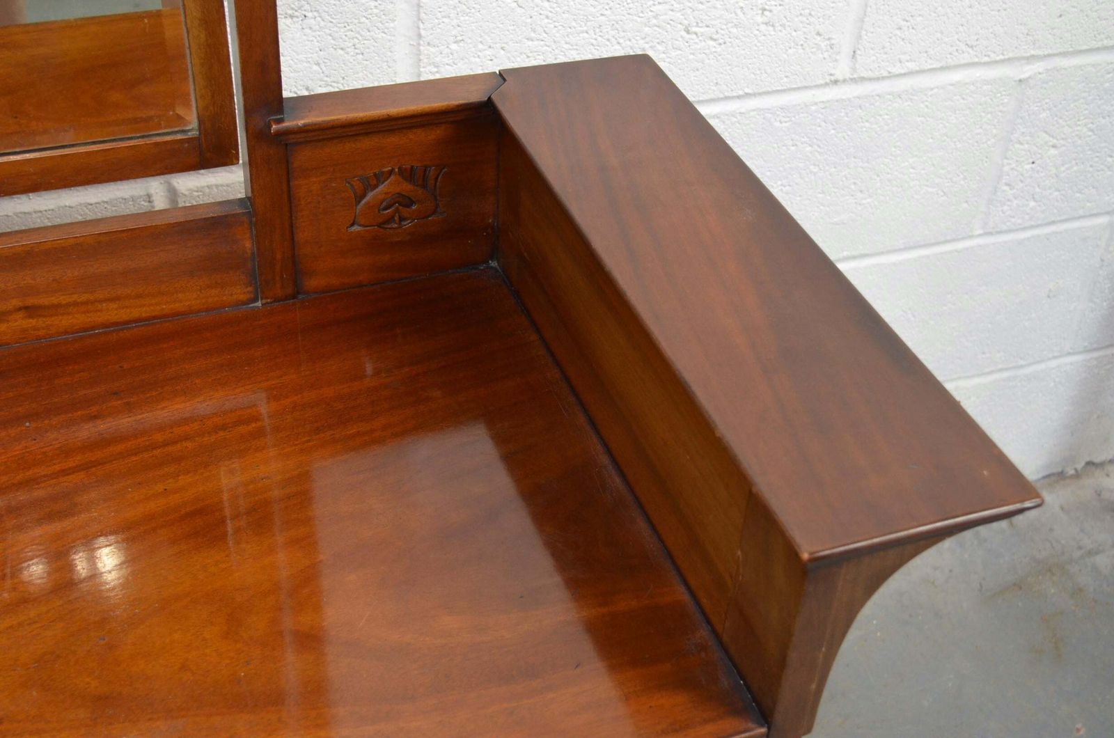A Late 19th Century Art Nouveau Mahogany Dressing Table   Liberty & Co photo for sale