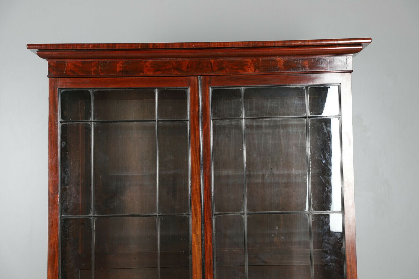 A George III Style Mahogany And Ebony Bookcase, 19th Century. photo for sale
