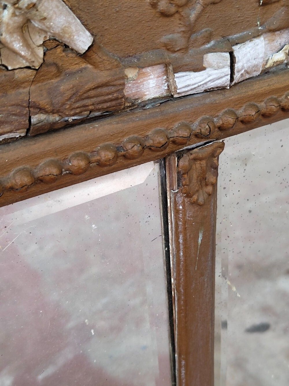 Home Decor A Pair Of Heavily Distressed Regency Gilt Over Mantle Pier Mirrors photo