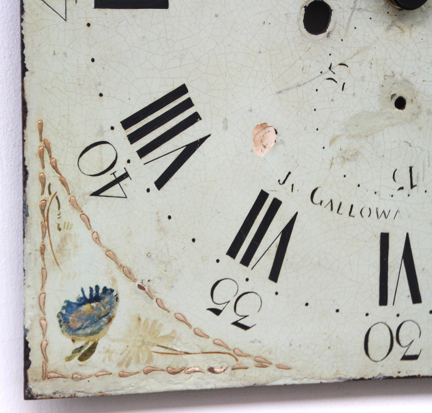 Original 18th Century Original Iron Grandfather/Longcase Clock Dial. Fully Guaranteed. photo buy