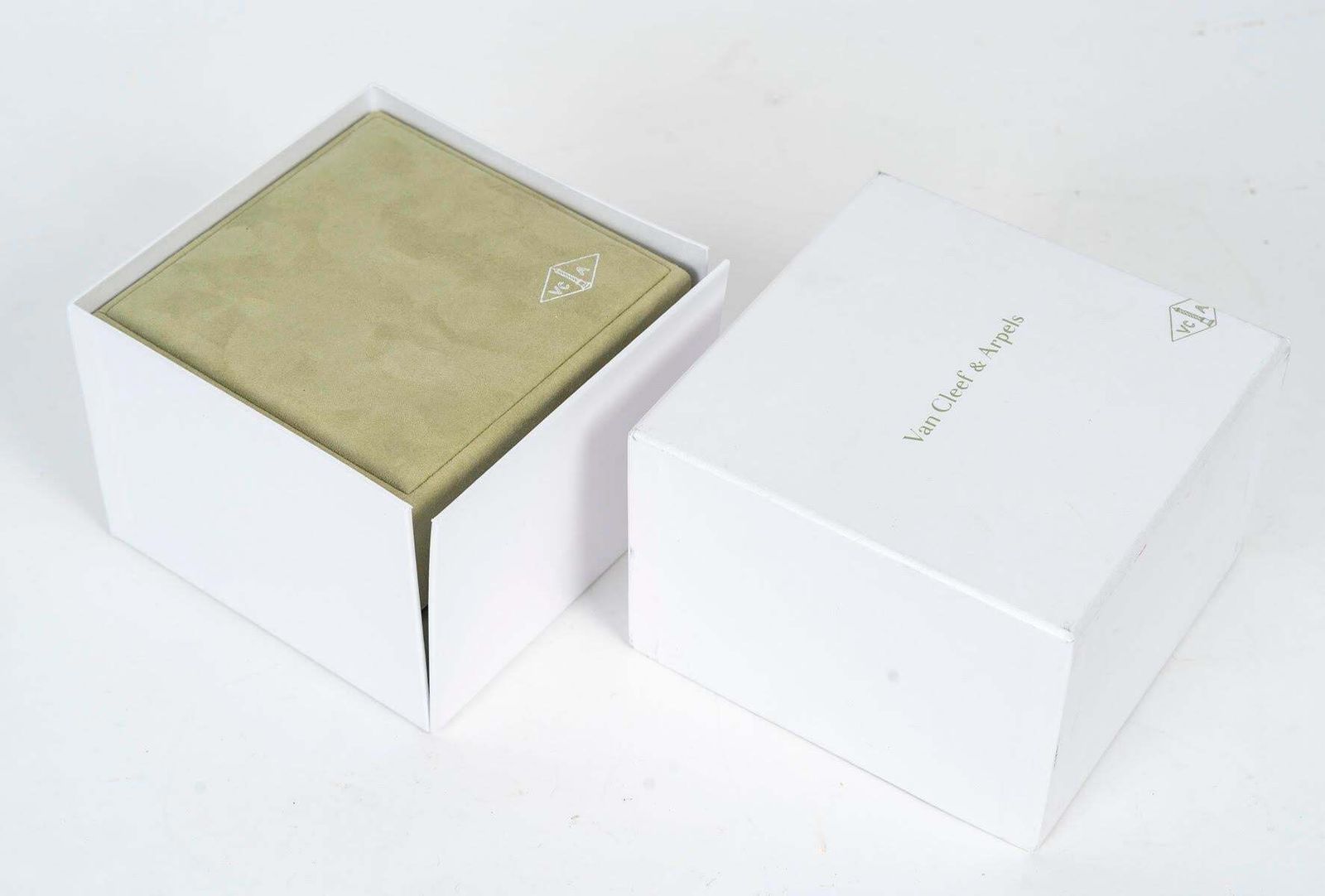 Van Cleef & Arpel Velvet Jewellery Box For A Watch, 1990. photo for sale