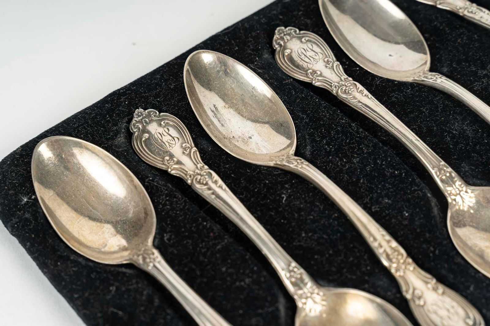 Set Of 6 Silver Plated Teaspoons, 19th Century, Napoleon III Period. photo for sale