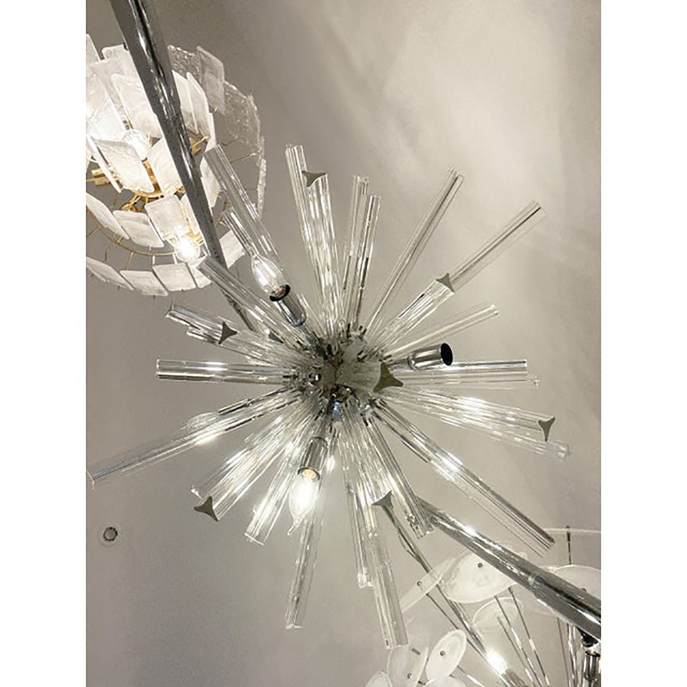Sputnik “Triedro” Murano Glass Chandelier In Venini Style photo vinterior