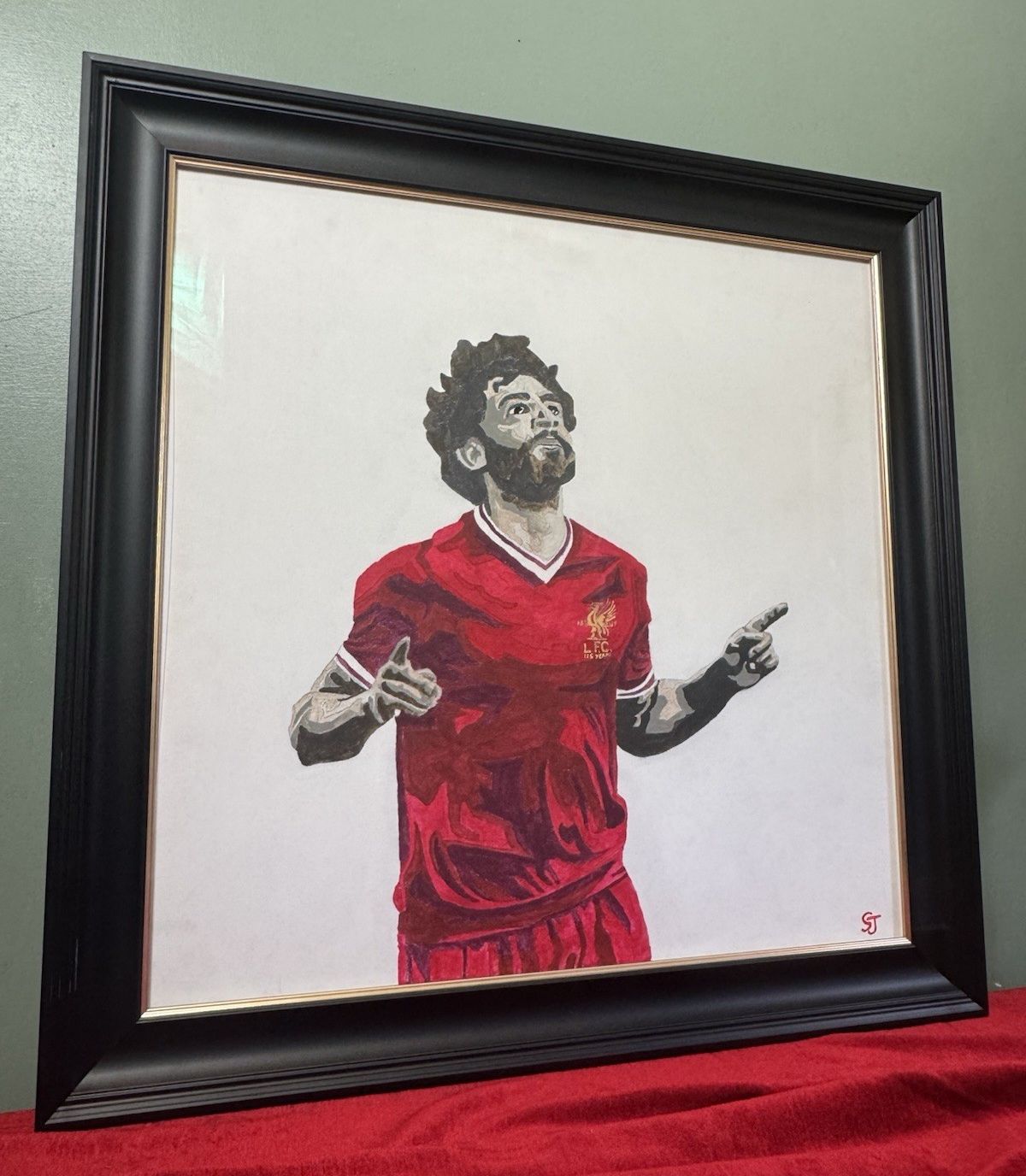 photo buy Professional Footballer Liverpool Fc Mohamed Salah Oil Painting