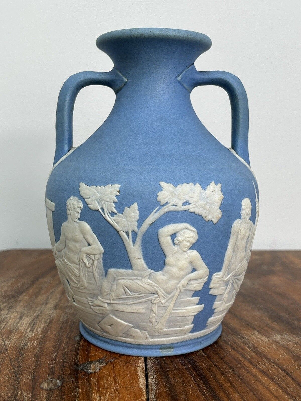 Wedgwood Light Blue Jasperware Portland Vase 18cm