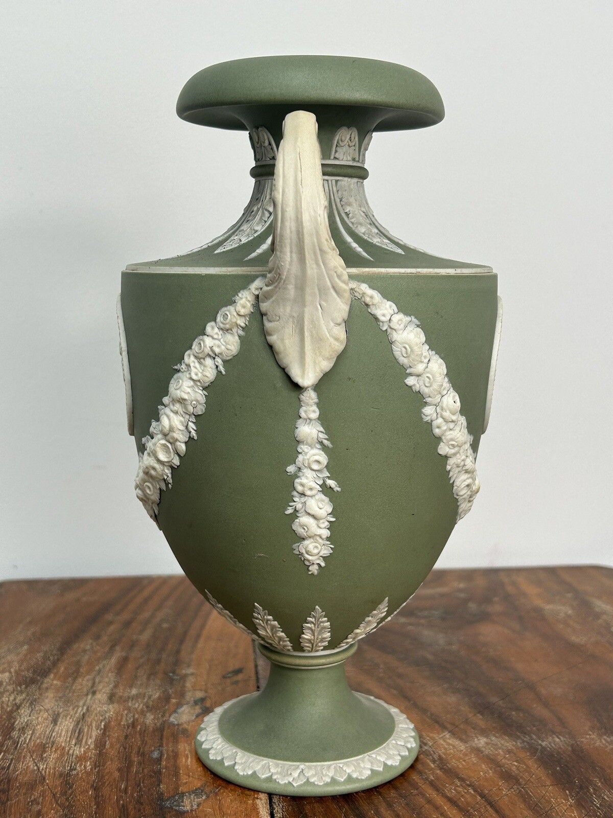 Wedgwood, Shield Shape, Green Jasper Vase photo furniture